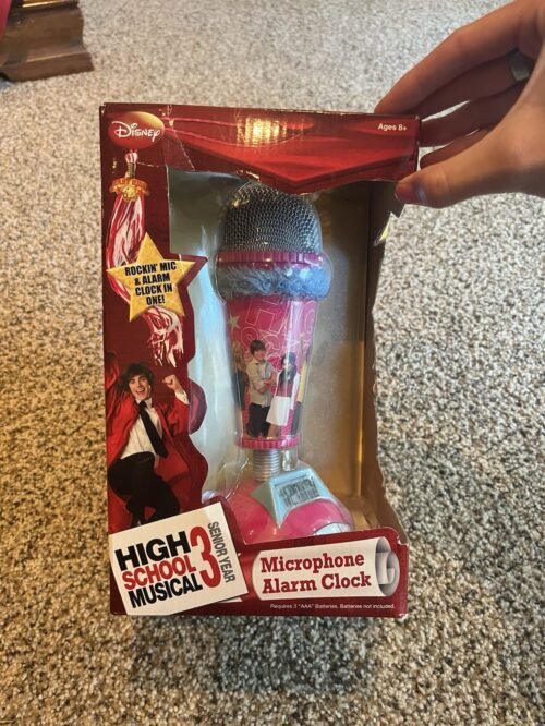 Vintage Brand New High School Musical Microphone Alarm Clock