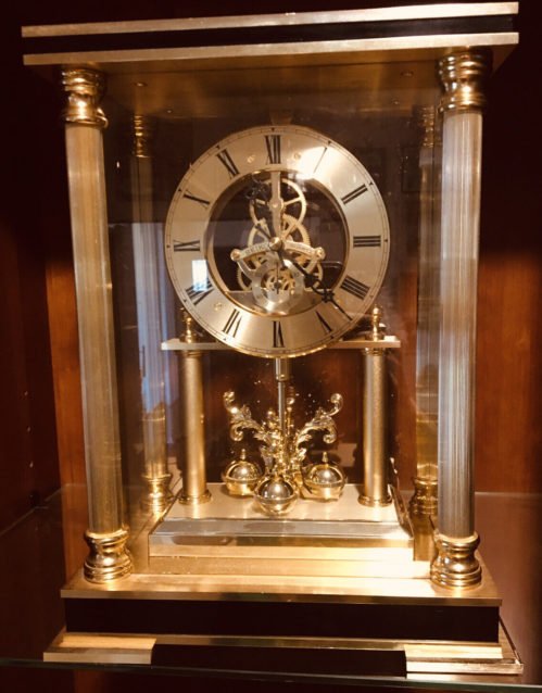 Vintage Brass Mantel or Shelf Clock