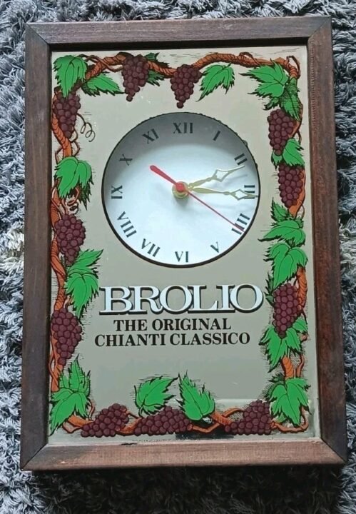 Vintage Brolio The Original Chianti Classico Wall Clock Tested