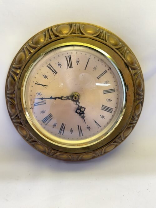 Vintage Cast Iron Ornate MCM Wall Clock Battery Operated **Works**