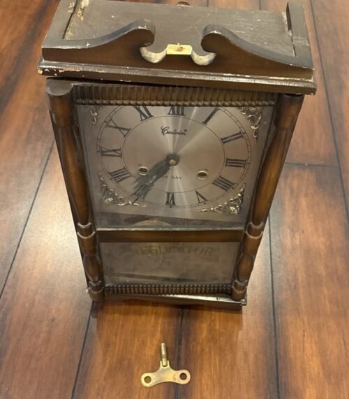 Vintage Centurion 35 Day Windup Pendulum Wall Clock with Key