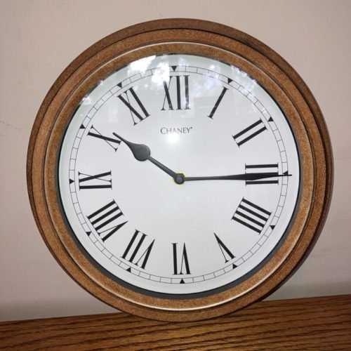 Vintage Chaney Rustic Metal Wall Mount Clock 12”