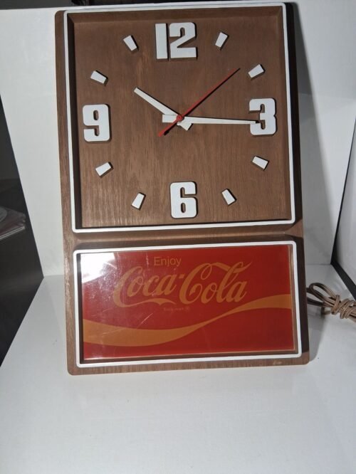 Vintage Coca-cola Wall Clock Plug In