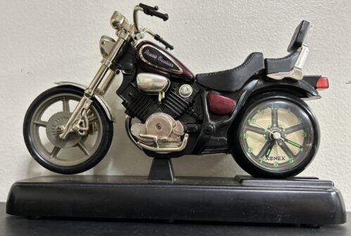 Vintage Contact “POWER CRUISER” Motorcycle Quartz Alarm Clock 1996 rare WORKS
