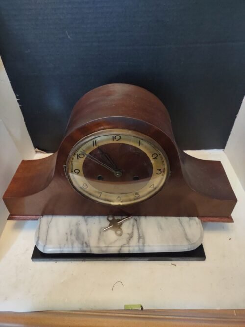 Vintage Cuckoo Clock CO Pendulum Chiming Mantle CLOCK Made in Germany. Beautiful