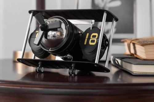 Vintage Design Aeroplane Flip Clock Home Office Desktop Decor