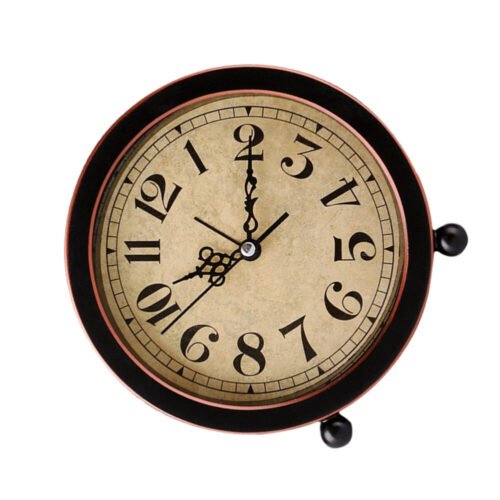 Vintage Desktop Clock Beep Wake Round Alarm Clock Decorative Alarm Clocks Cool
