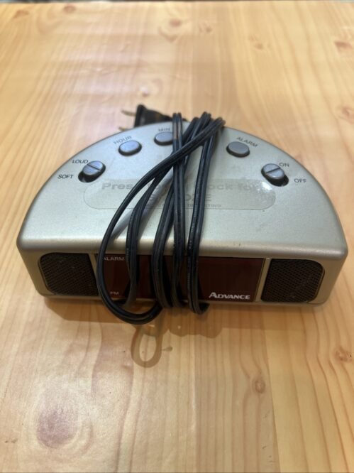 Vintage Digital Large Display Alarm Clock By Advance Model 3234 Deco Vtg 80s