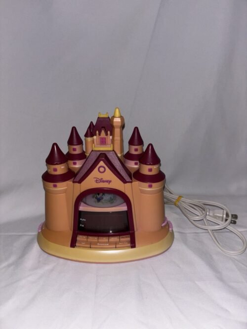 Vintage Disney Princess’s Castle Alarm Clock Radio Pink Night Light AM/FM TESTED