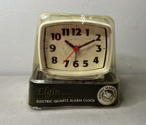 Vintage Elgin Electric Quartz Alarm Clock