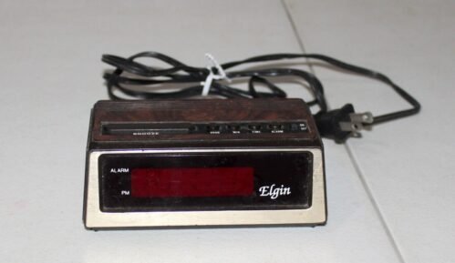 Vintage Elgin Model 3142 Digital Alarm Clock (Tested) VTG - Plug In Retro