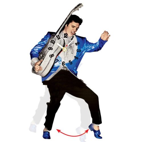 Vintage Elvis Presley Swinging Legs Pendulum Wall Clock Nostalgic Home Art Decor