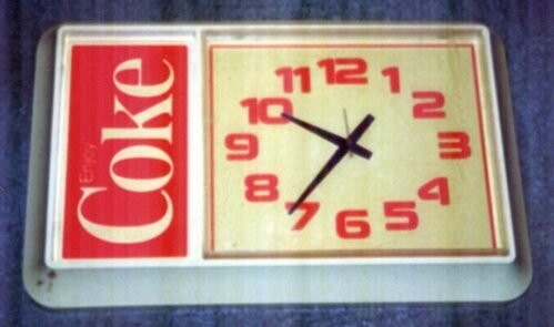 Vintage Enjoy Coke Coca Cola Electric Wall Clock 1983 Works