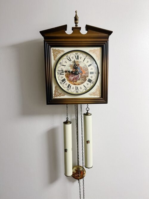 Vintage E SCHMECKENBECHER Wall Clock- Works!!