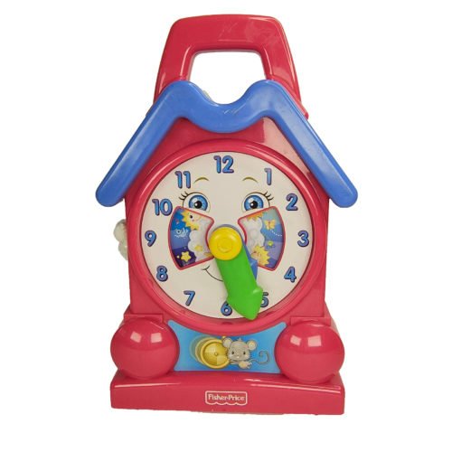 Vintage Fisher Price Musical Grandfather Clock 1994 Wind Up Moving Hands Works