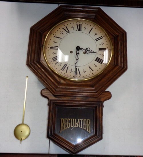 Vintage Franz Hermle Short Drop Regulator Wall Clock works