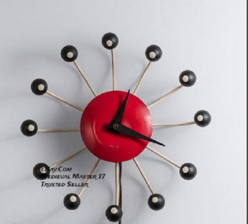Vintage George Nelson (American, 20th Century) Wall Clock c. 1955 Replica