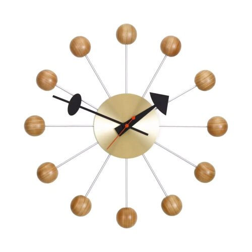 Vintage George Nelson Ball Clock Mid Century Modern MCM Design Wall Mount Clock