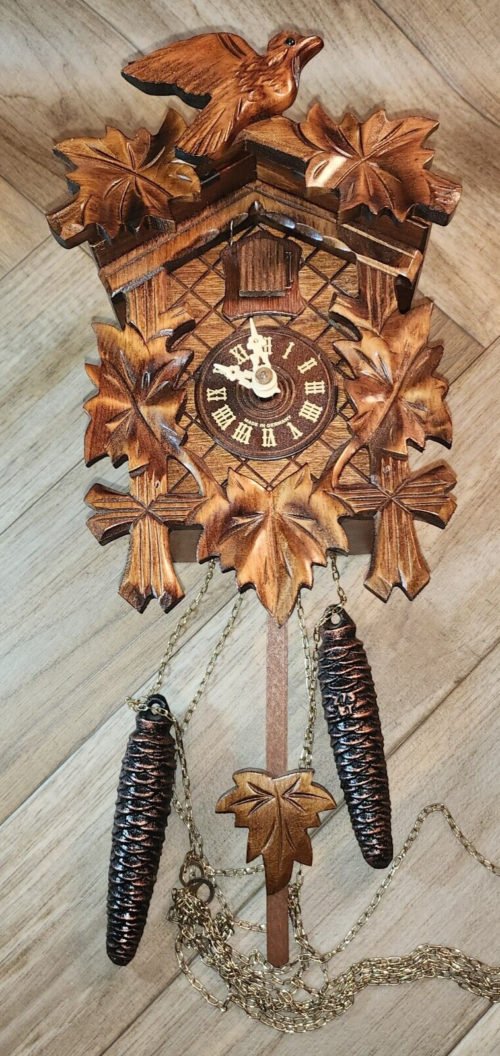 ✨ Vintage German Black Forrest Cuckoo Clock Hand-Carved COA Excellent VTG