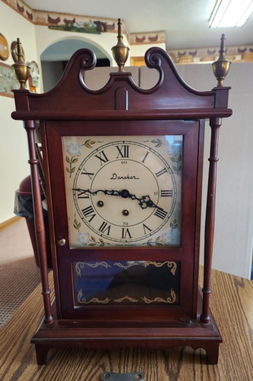 Vintage German Daneker Mantle Clock with Chimes