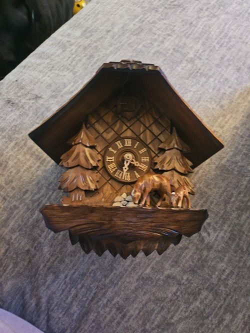 Vintage Germany Black Forest Wall Clock