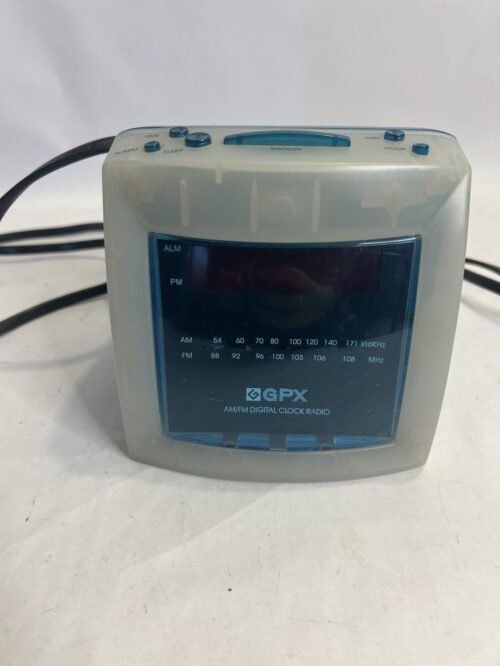 Vintage GPX AM/FM Digital Clock Radio D530cT CLEAR BLUE WORKS
