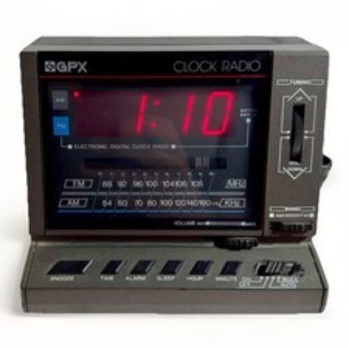 Vintage GPX Model D528 AM FM Radio Alarm Clock TESTED