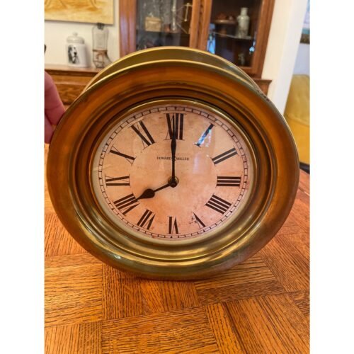 Vintage Howard Miller Brass Nautical wall clock