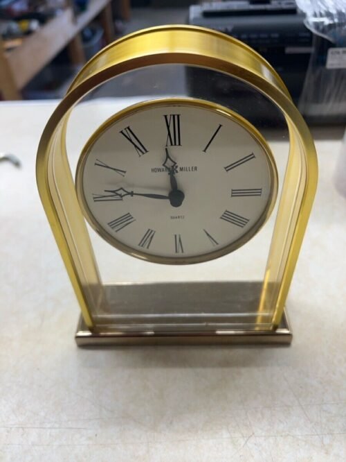 VINTAGE HOWARD MILLER MANTLE DESK QUARTZ CLOCK (WBP006925)