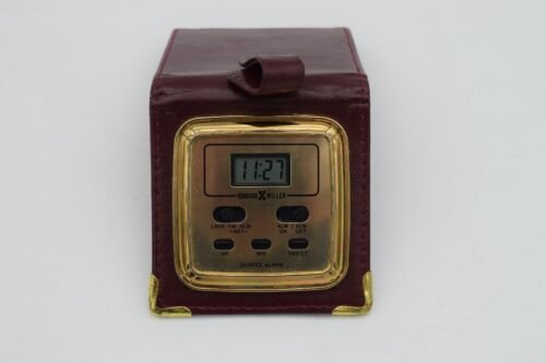 Vintage Howard Miller NO 622-602 Travel Quartz Digital Alarm Clock -Works!