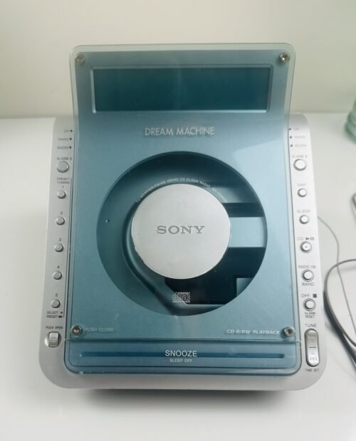 Vintage ICF-CD855V sony dream machine clock radio cd player Needs Repairs Cord
