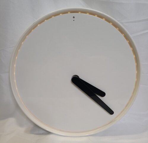 Vintage IKEA Stolpa White Wall Clock Discontinued Hard To Find READ DESCRIPTION