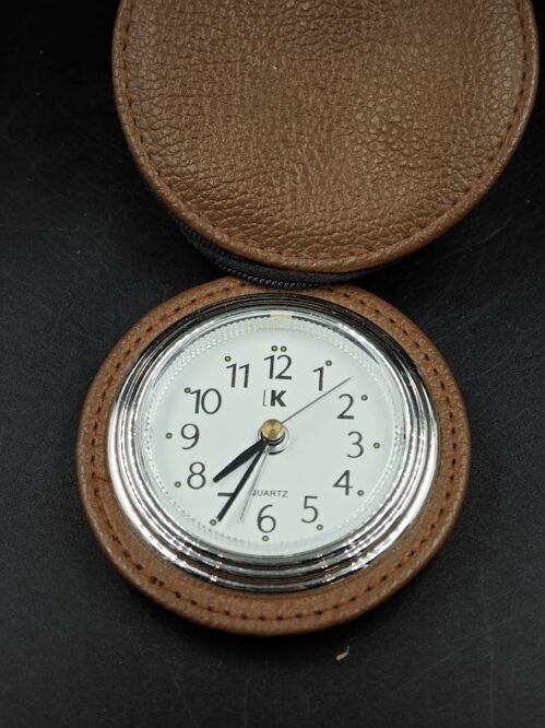 Vintage IK Quartz Travel Alarm Clock - Signs of Use, Functional