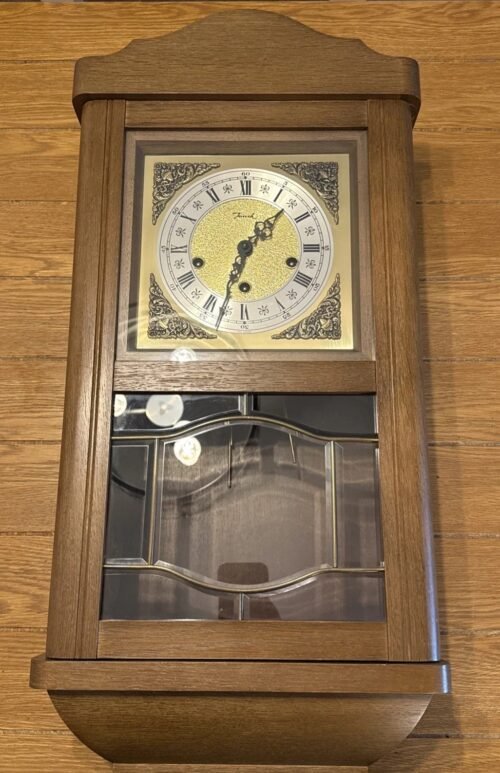 Vintage Jauch Westminster German Wall Clock, Beautiful, Has Been Serviced