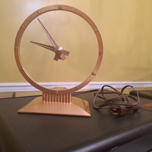 Vintage Jefferson Golden Hour 580-101 Mystery Clock Does Not Run