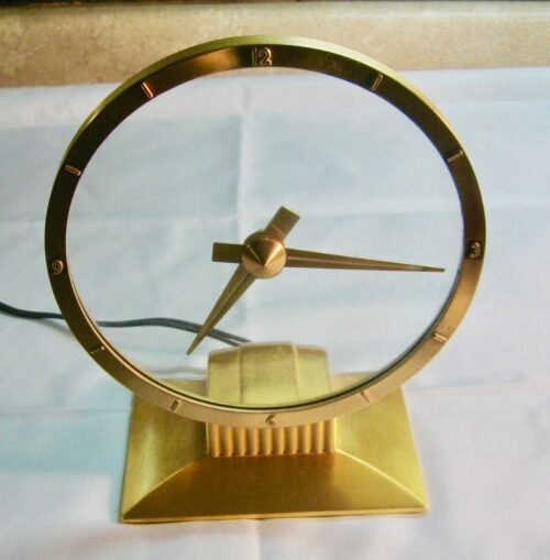VINTAGE JEFFERSON GOLDEN HOUR ELECTRIC MYSTERY CLOCK ORIGINAL 1958