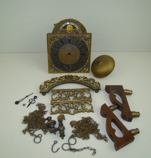 VINTAGE JOHN WARMICK DUTCH WALL CLOCK MOVEMENT PARTS