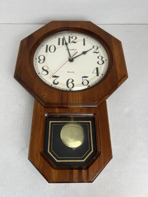 Vintage Linden Quartz Wall Clock, Tested And Works Good! *Pendulum Does Not Work