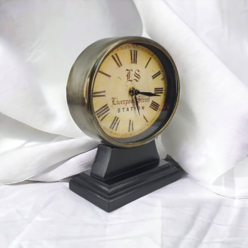 Vintage Liverpool Street Station Desk Table Vanity Clock