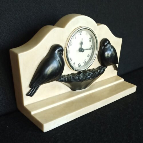 Vintage Love Birds Past Times Mantel Clock New Battery