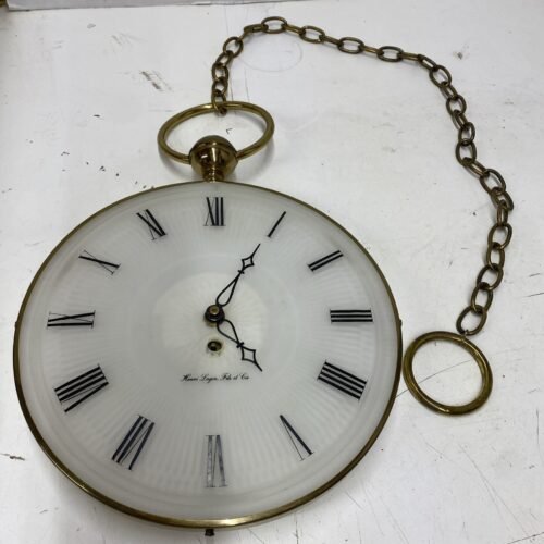 VINTAGE MCM Hallmark Henri Lagin Fils Et Cie Large Pocket Watch Wall Clock