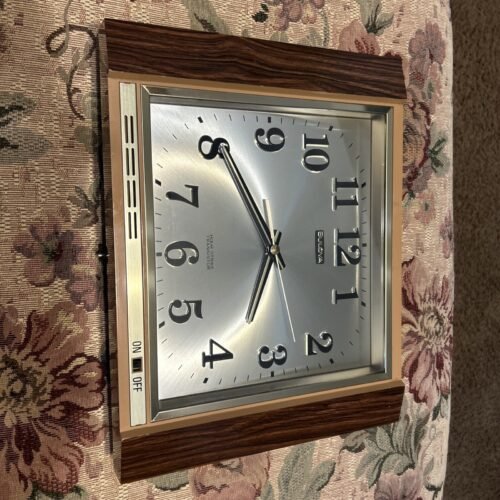 Vintage Mid Century Bulova Wall Clock Model #7MS031