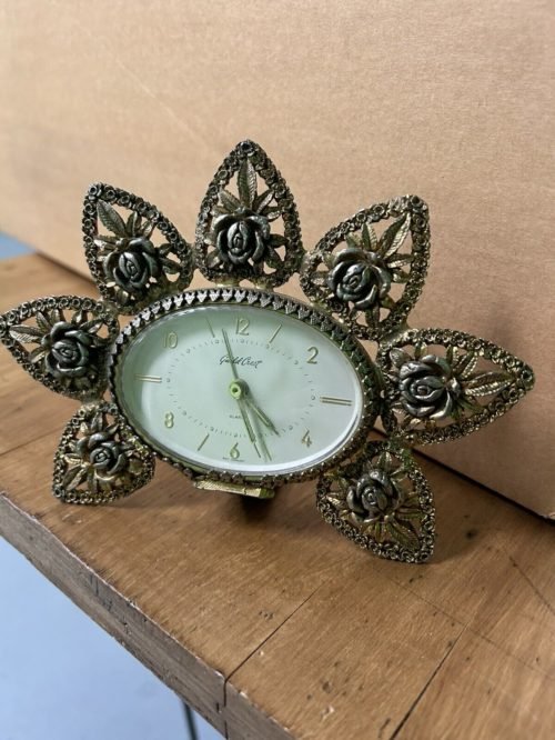 Vintage Mid Century Guild Crest Wind Up Alarm Clock