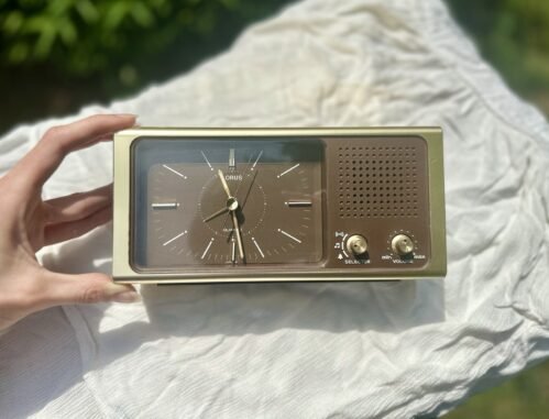 Vintage Mid Century Lorus Quartz Seiko Bedside Alarm Clock - Japanese