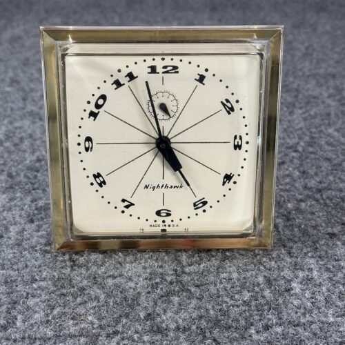 Vintage Mid Century Westclox Nighthawk Kitchen Clock Tested -READ- Model# 78 42
