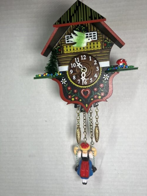 Vintage Miniature Musical Cuckoo Clock Working Germany Trenkle Uhren