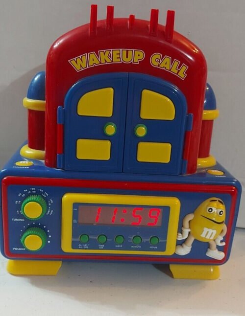 Vintage M&M Radio, Alarm Clock, Coo Coo Animation Rare Wake Up Call Collector