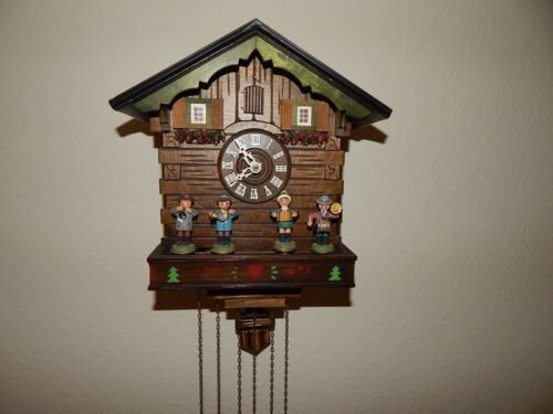 Vintage Moving Oompa Band Musical Cuckoo Clock