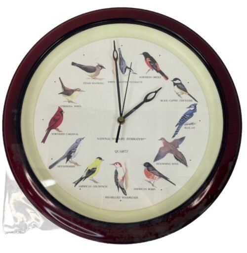 Vintage National Wildlife Federation Bird Clock Read