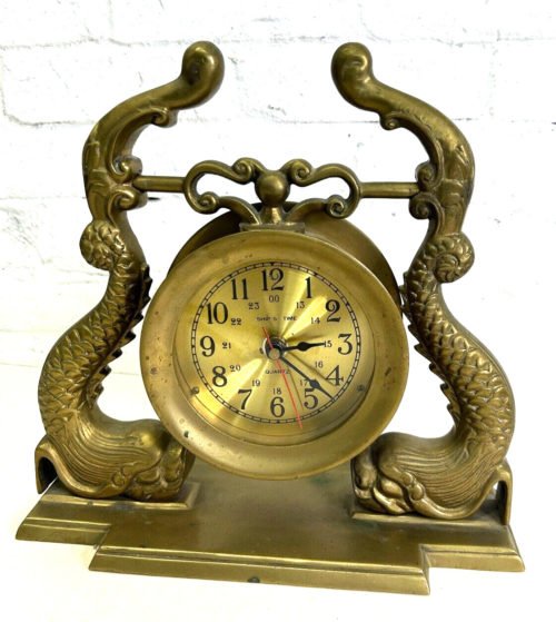 Vintage Nautical Themed Ships Mantle Clock